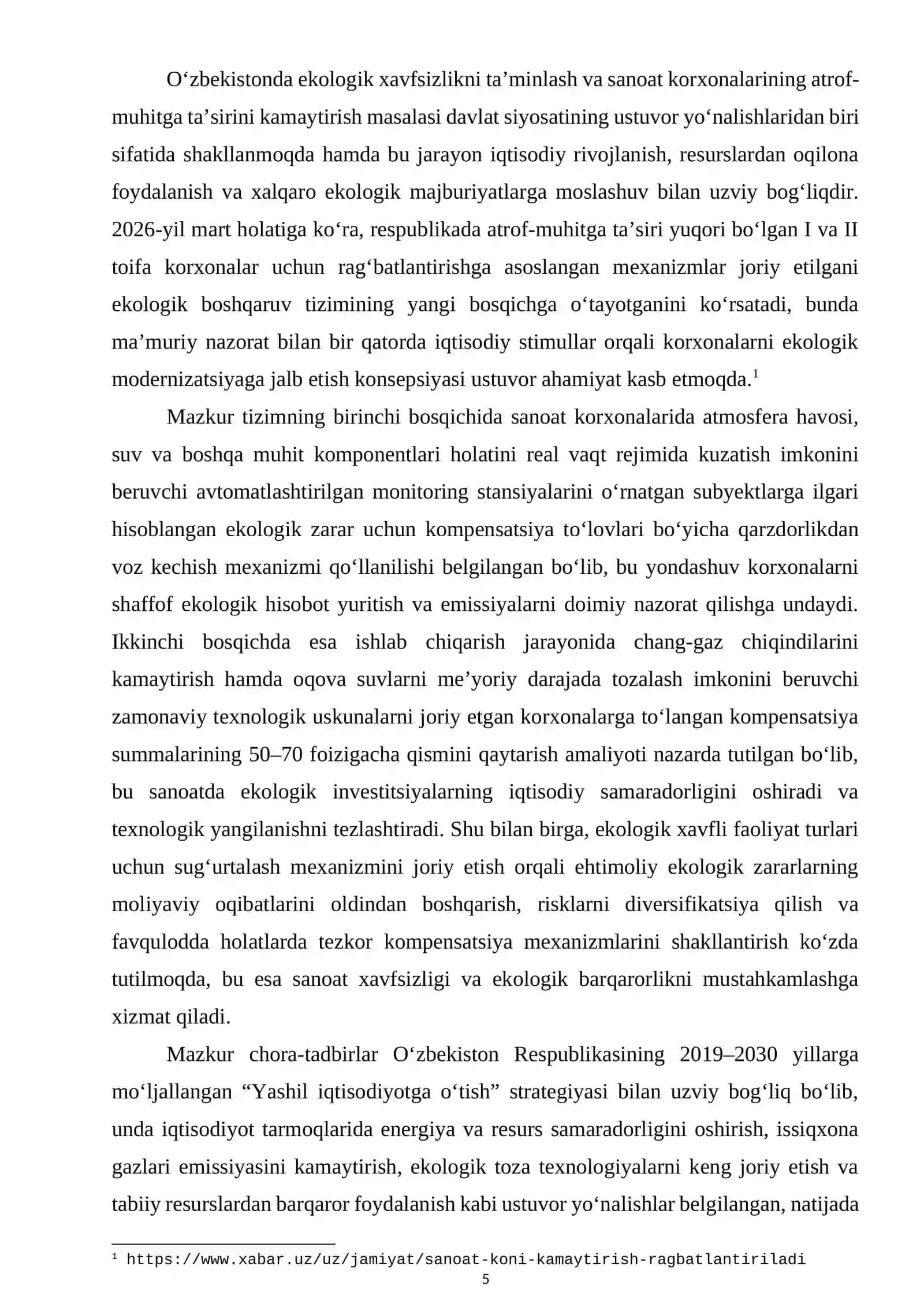 SANOAT KORXONALARIDA EKOLOGIK XAVFLARNI KAMAYTIRISHDA ISO 14001 STANDARTI TAHLILI 4