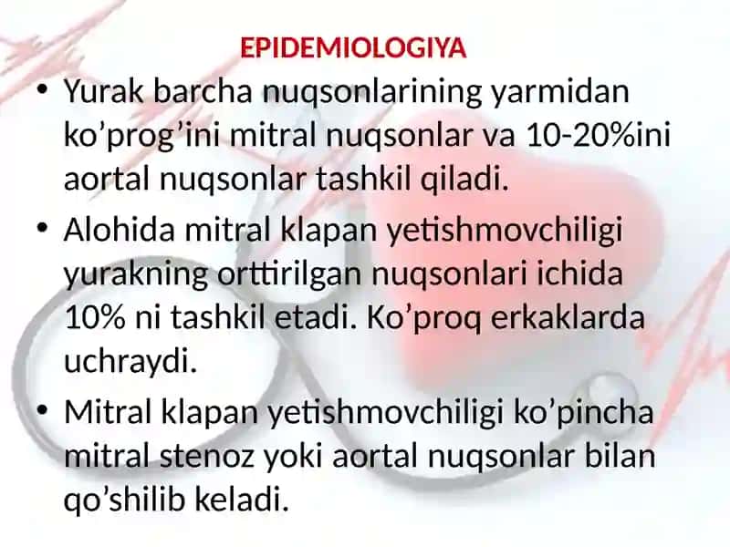 Yurak orttirilgan nuqsonlari 4