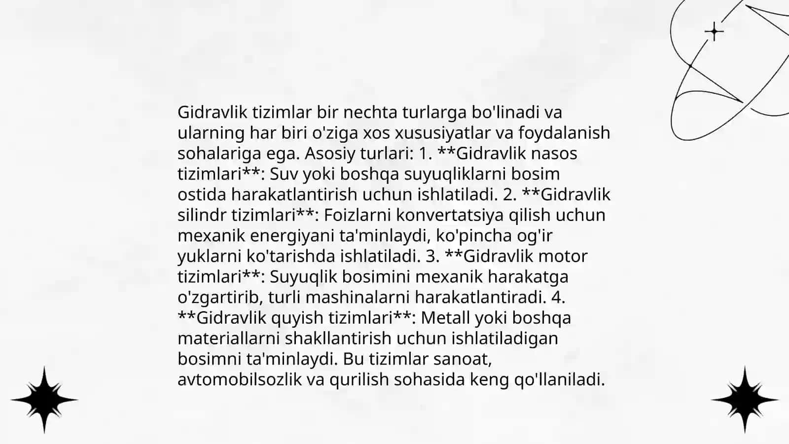 Gidravlika asoslari va uning amaliyotda qo'llanishi 4