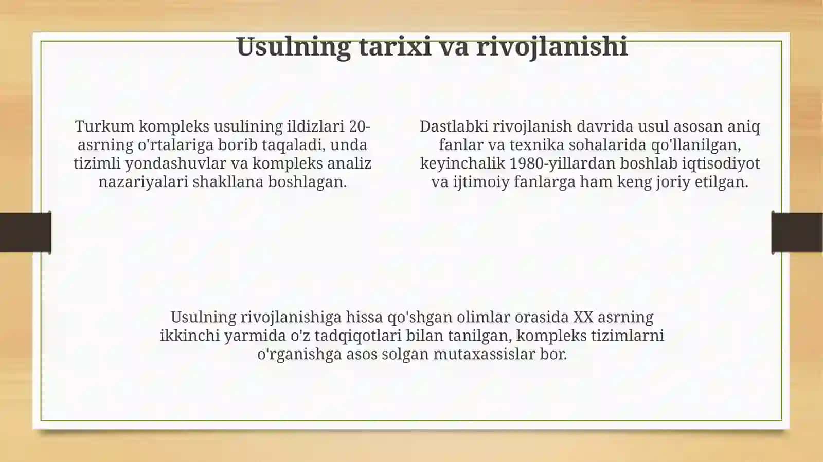 Turkum kompleks usulini oʻrganish 4