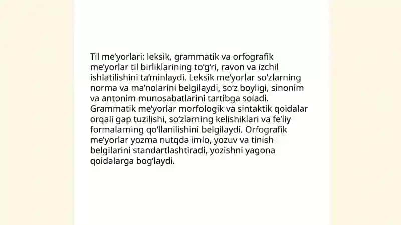 Me’yor tushunchasi. Orfografiya tamoyillari 4