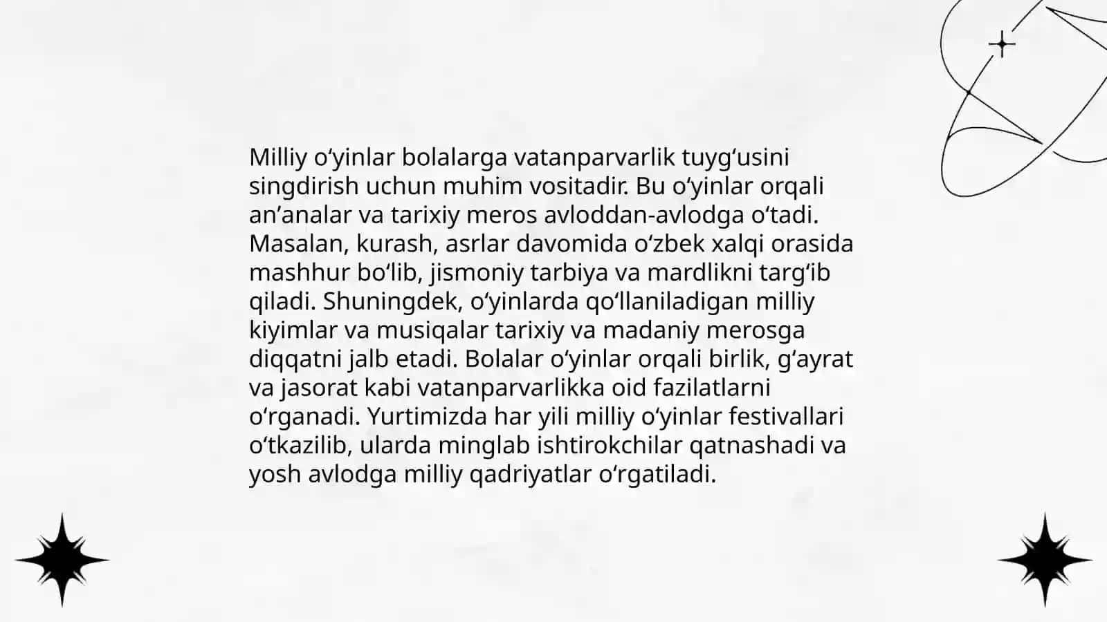 Kichik yoshdagi bolalarga beriladigan milliy va harakatli oʻyinlarni oʻrgatish 4