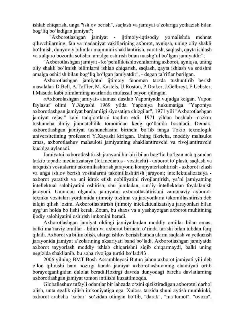 Axborotni jamiyatda tutgan o‘rni va ahamiyati (1-qism) 4