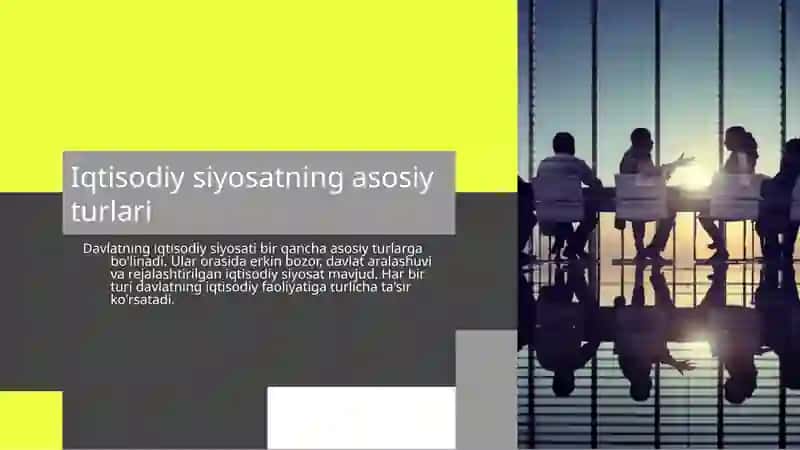Davlatning iqtisodiy siyosati 4
