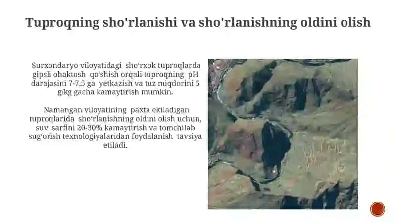 Sug'oriladigan yerlarning geomorfologik va gidrogeologik sharoitlari 4