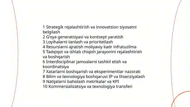 Innovatsion Menejmentning Yònalishlari va Funksiyalari 4