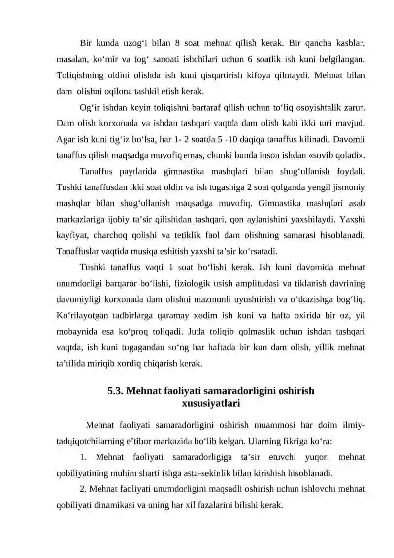Ishlab chiqarishda faoliyat xavsizligini boshqarish tizimini tashkil qilish 4