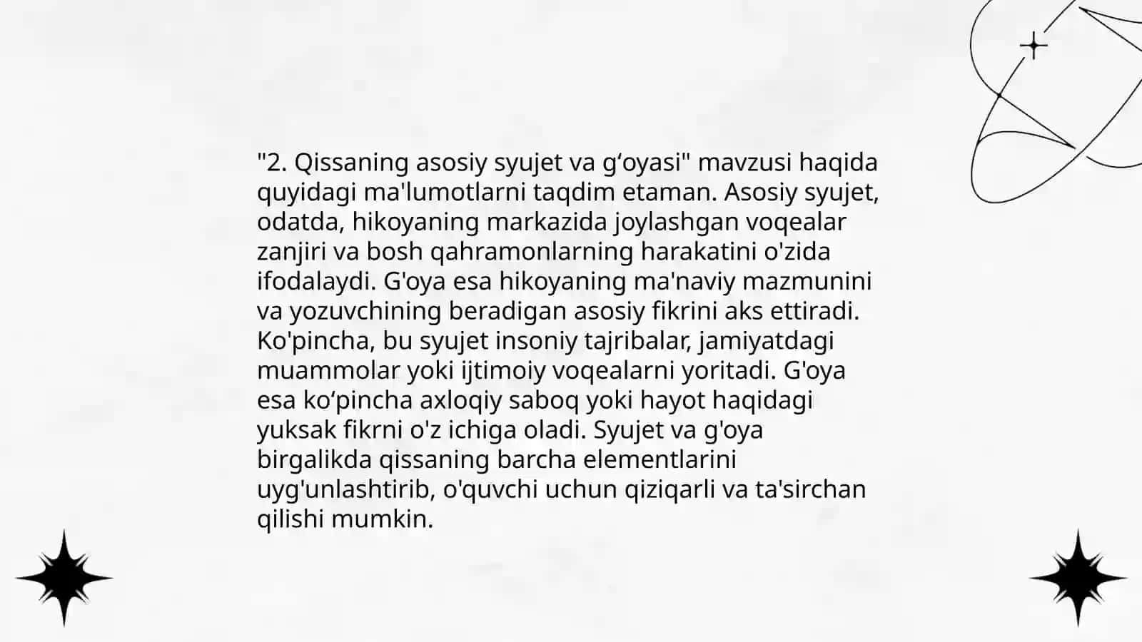 Luqmon Boʻrixonning bir tomchi yosh qissasining adabiy jihatdan sharhlanishi 4