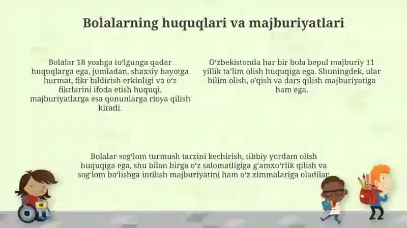 Ota-ona,bolalarnıng shaxsıy huquq va majburıyatları 4