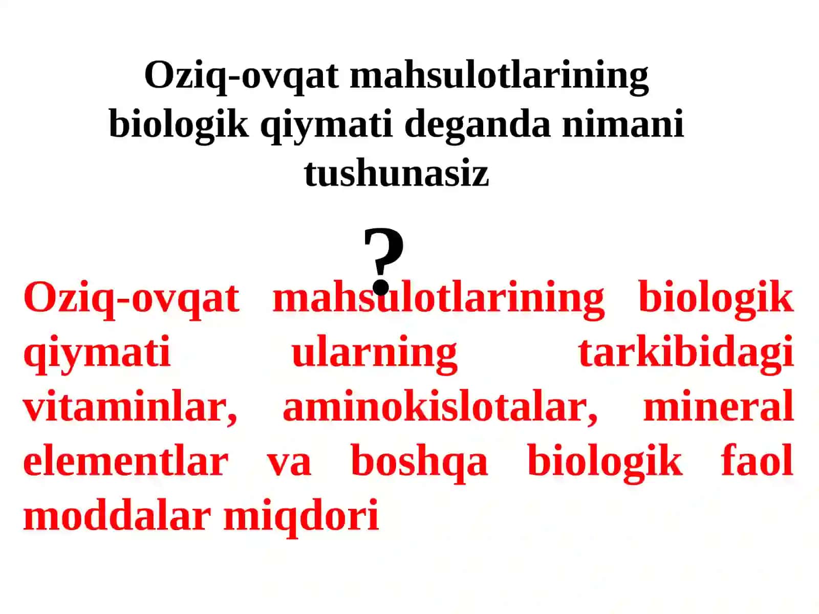 Кизриш. Tovar ishlov berish fani va uning vazifalari 4