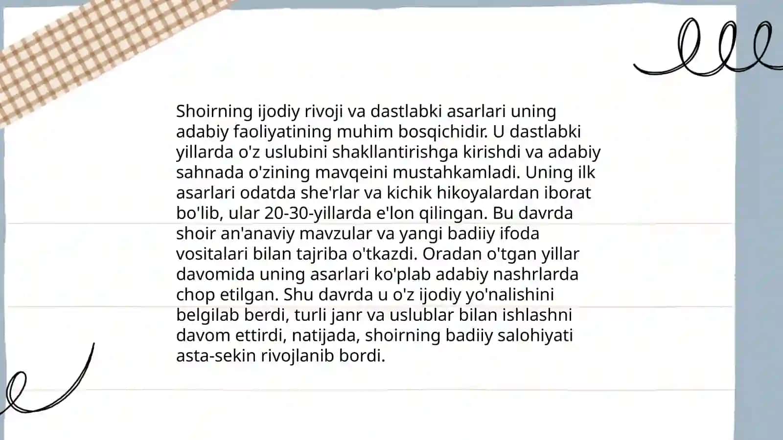 Abdulla Oripov hayoti va ijodi. Asarlarini oʻquvchilar bilan tahlil qilish 4