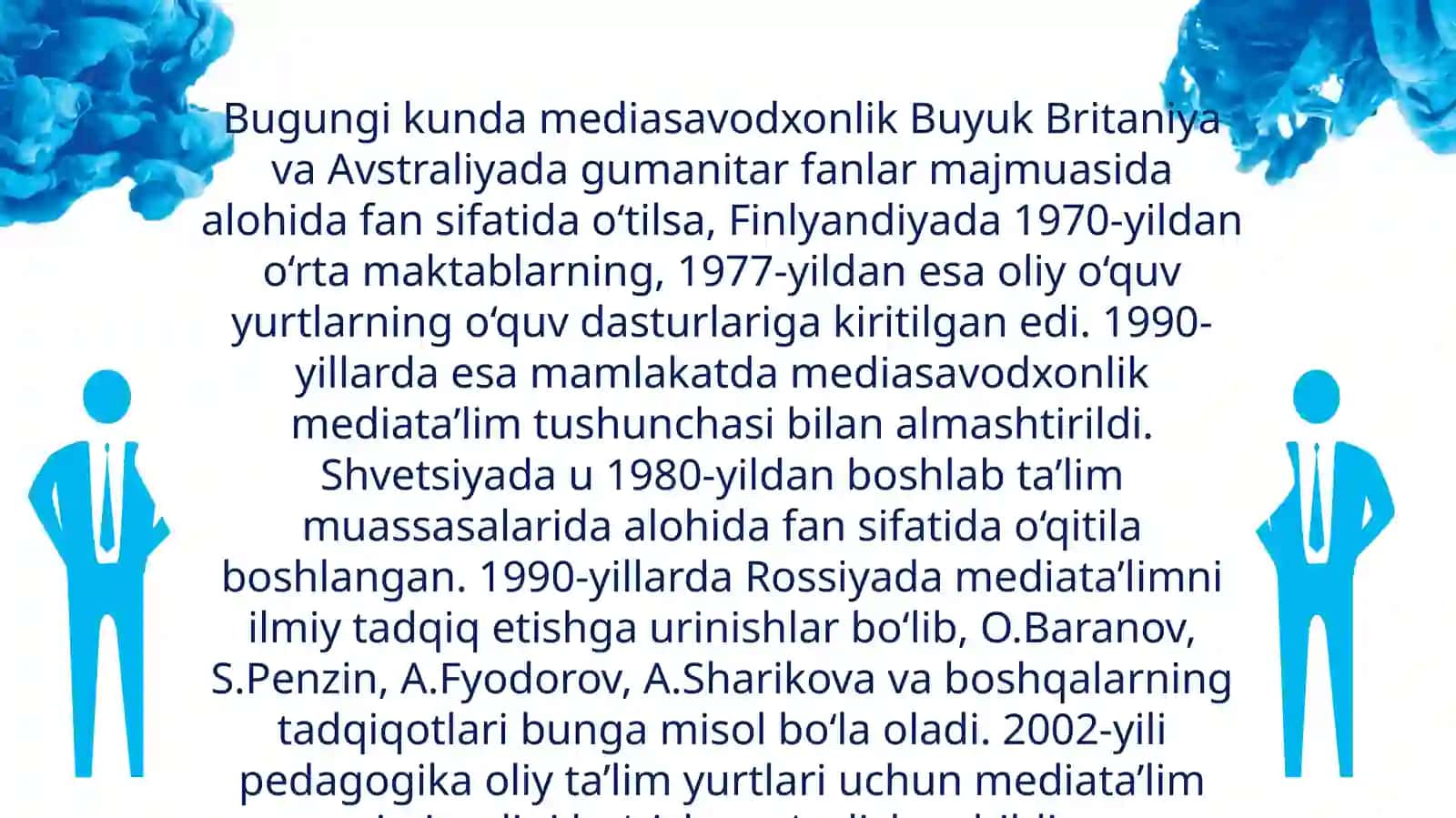 Mediasavodxonlik va axborot fanining jamiyatdagi o'rni 4