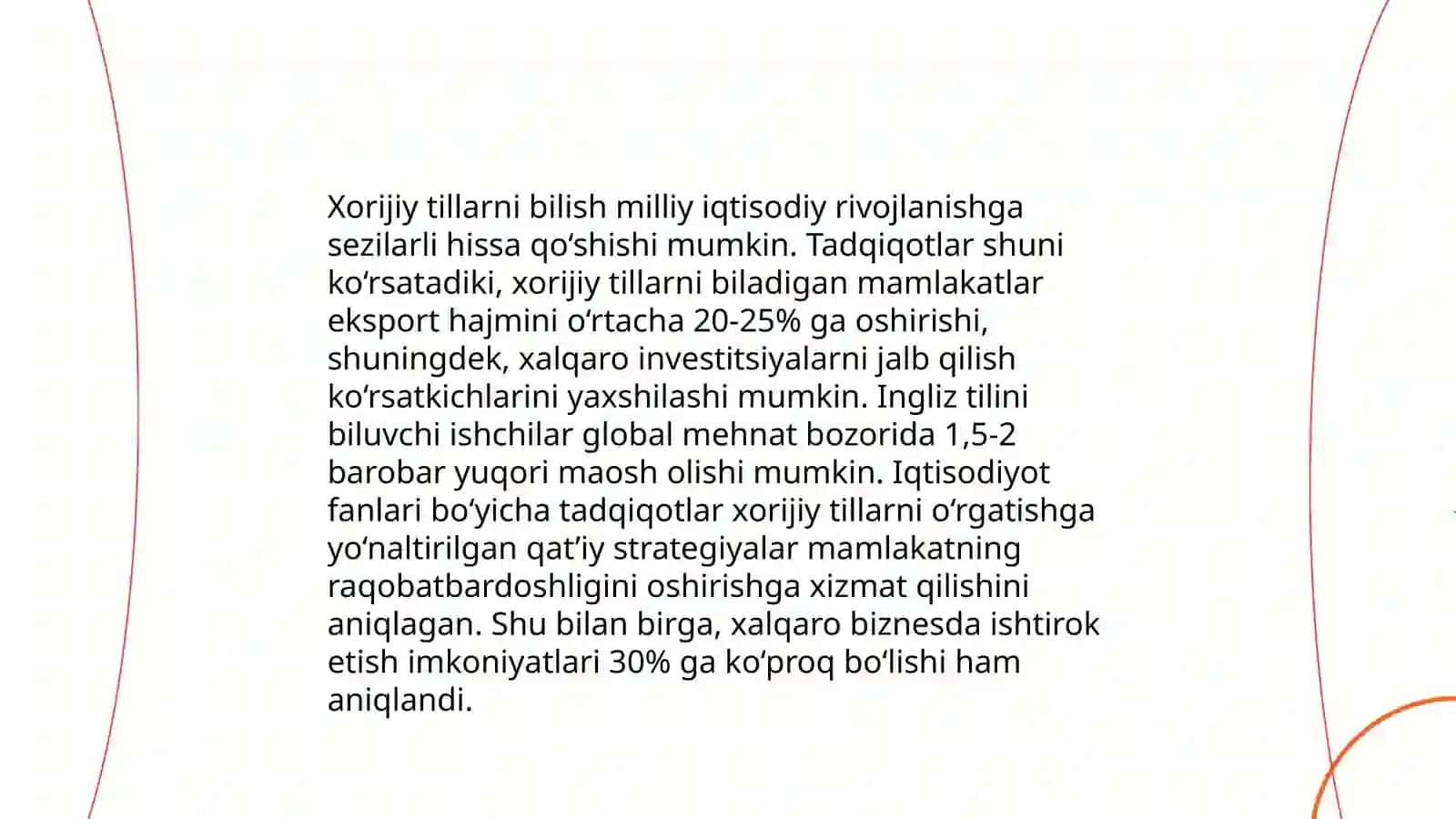 Xorijiy til sovodxonligi Yangi O'zbekiston taraqqiyotining muhim omili sifatida 4