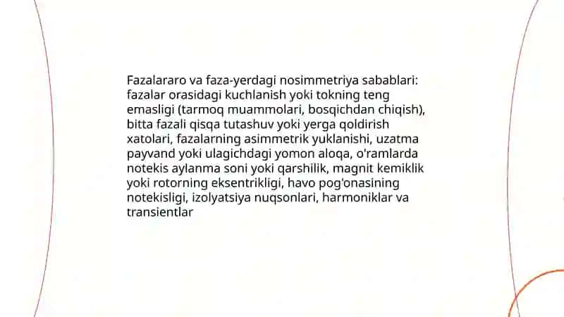 Sinxron elektr mashinalarning nosimmetrik ishlashi 4