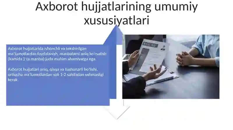 Ma‘lumot ahborot hujjatlari 4