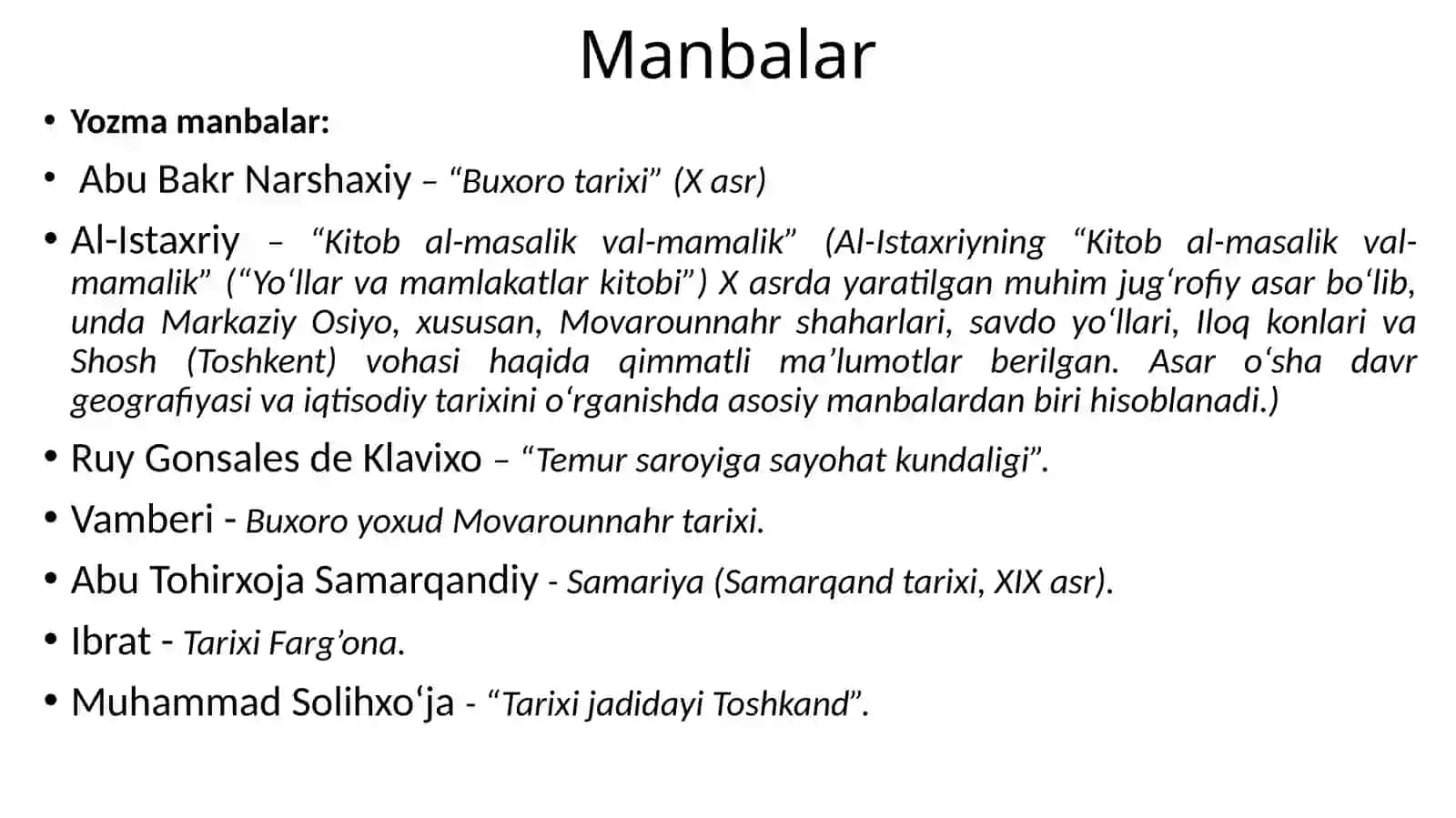 Shahar tushunchasi va unga doir ilmiy qarashlar. O‘zbekiston hududidagi qadimgi shaharlar 4