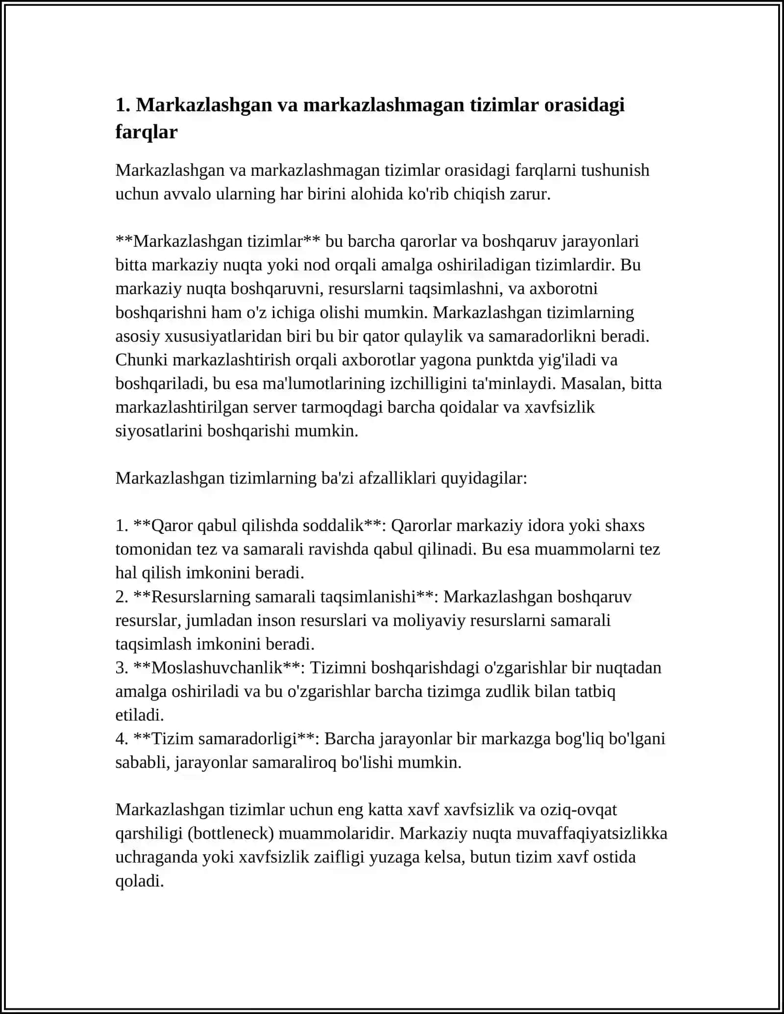 MARKAZLASHGAN VA MARKAZLASHMANGAN BLOKCHAYN TEXNALOGIYASI 4