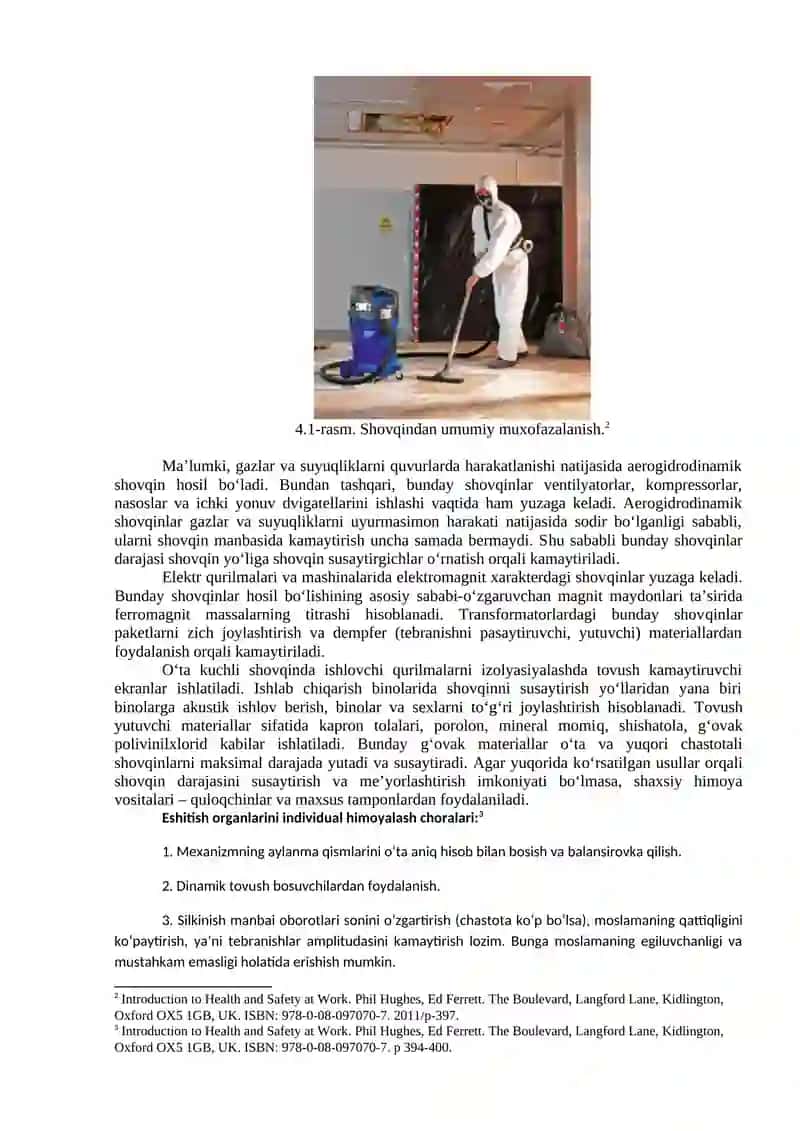 Shovqin va tebranishlarning inson tanasiga ta'siri 4