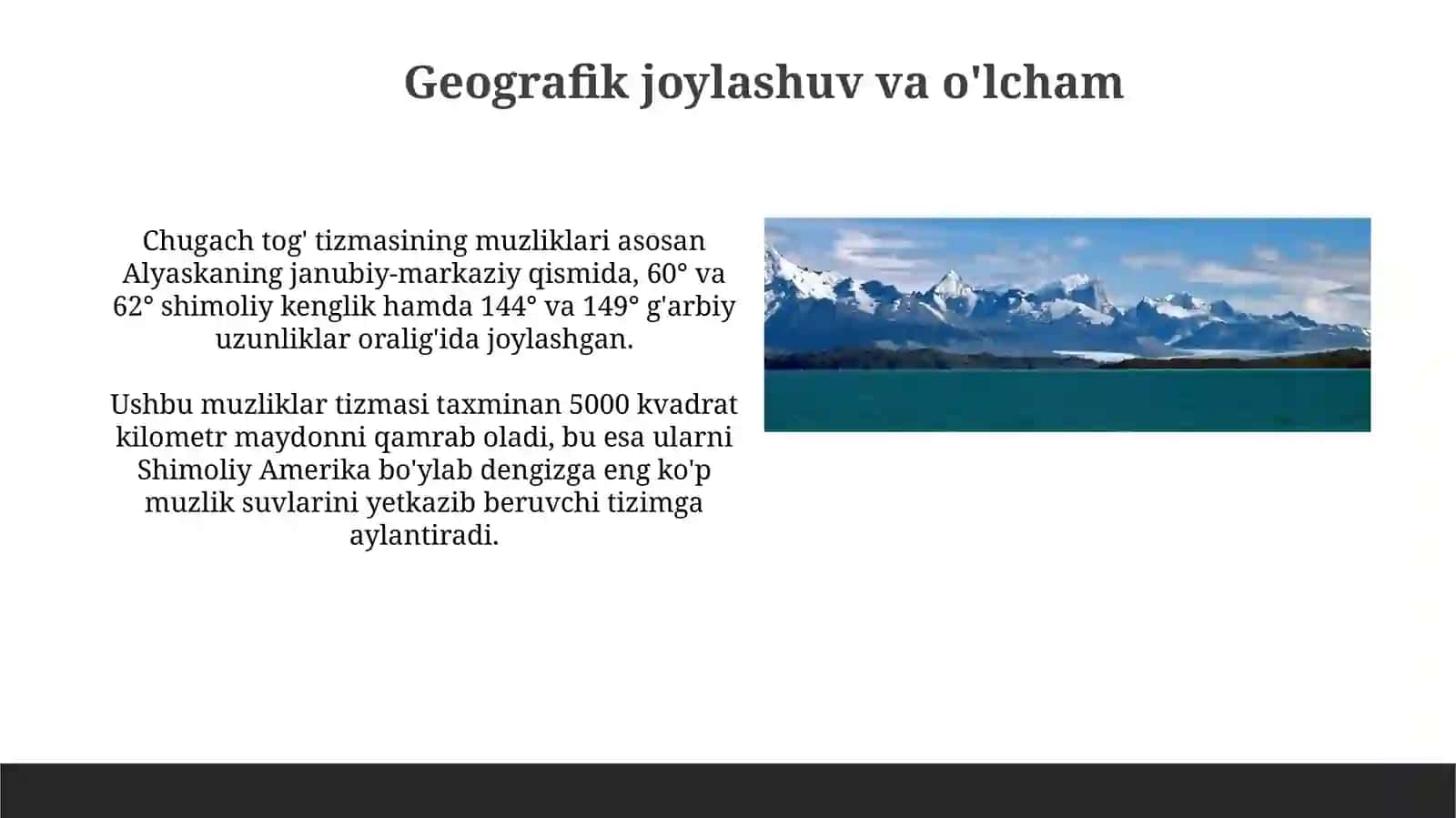 Chugach tog' muzliklari 4