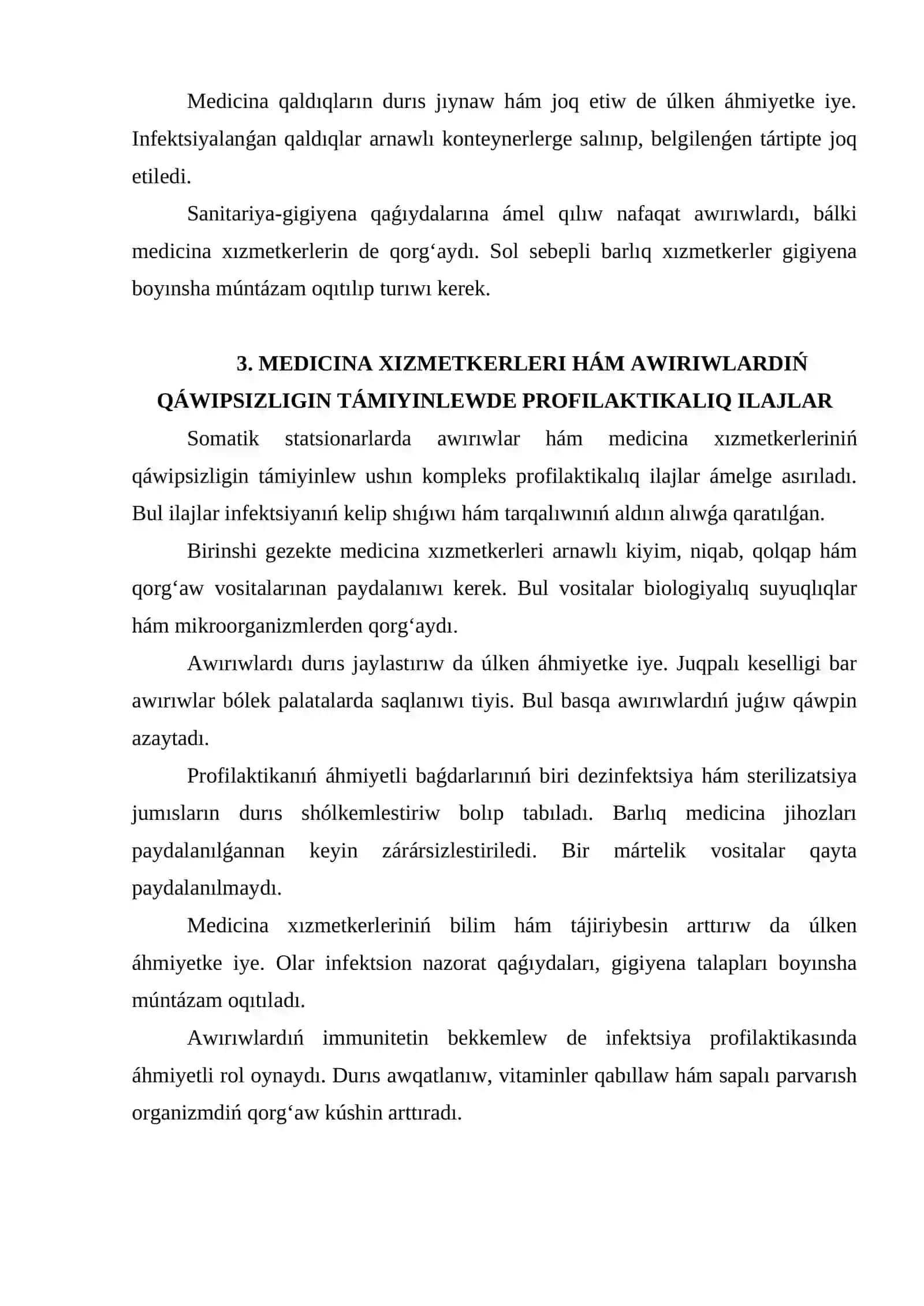SOMATIK STATSIONARLARDA SHIPAXANA ISHINDEGI INFEKSIYALAR PROFILAKTIKASI 4