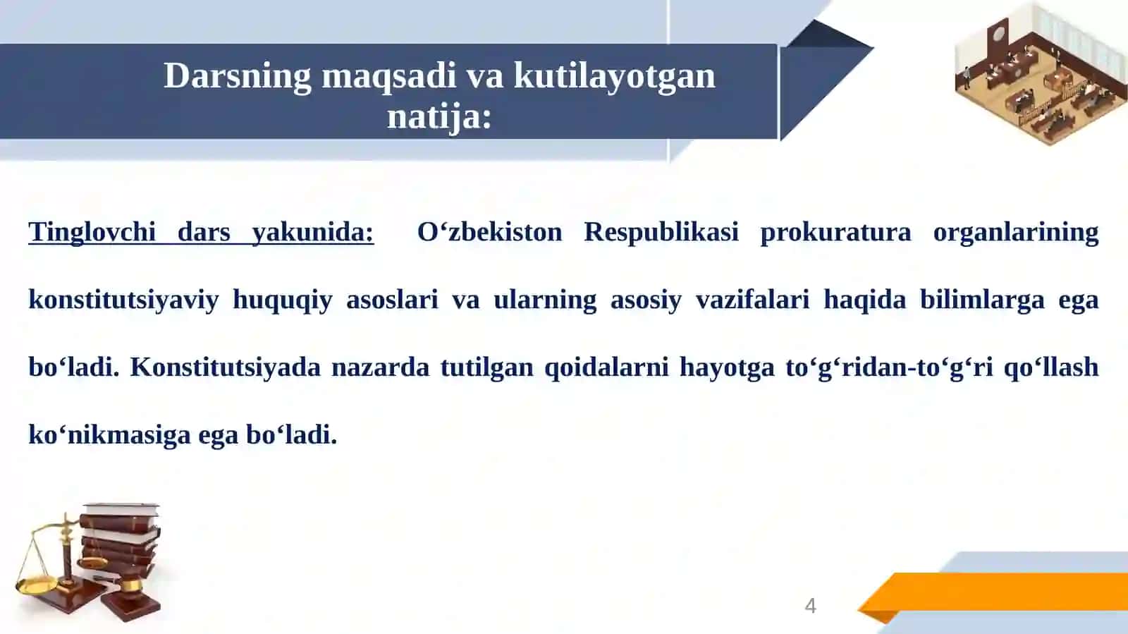 PROKURATURAТNING KONSTITUTSIYAVIY-HUQUQIYASOSLARI 4