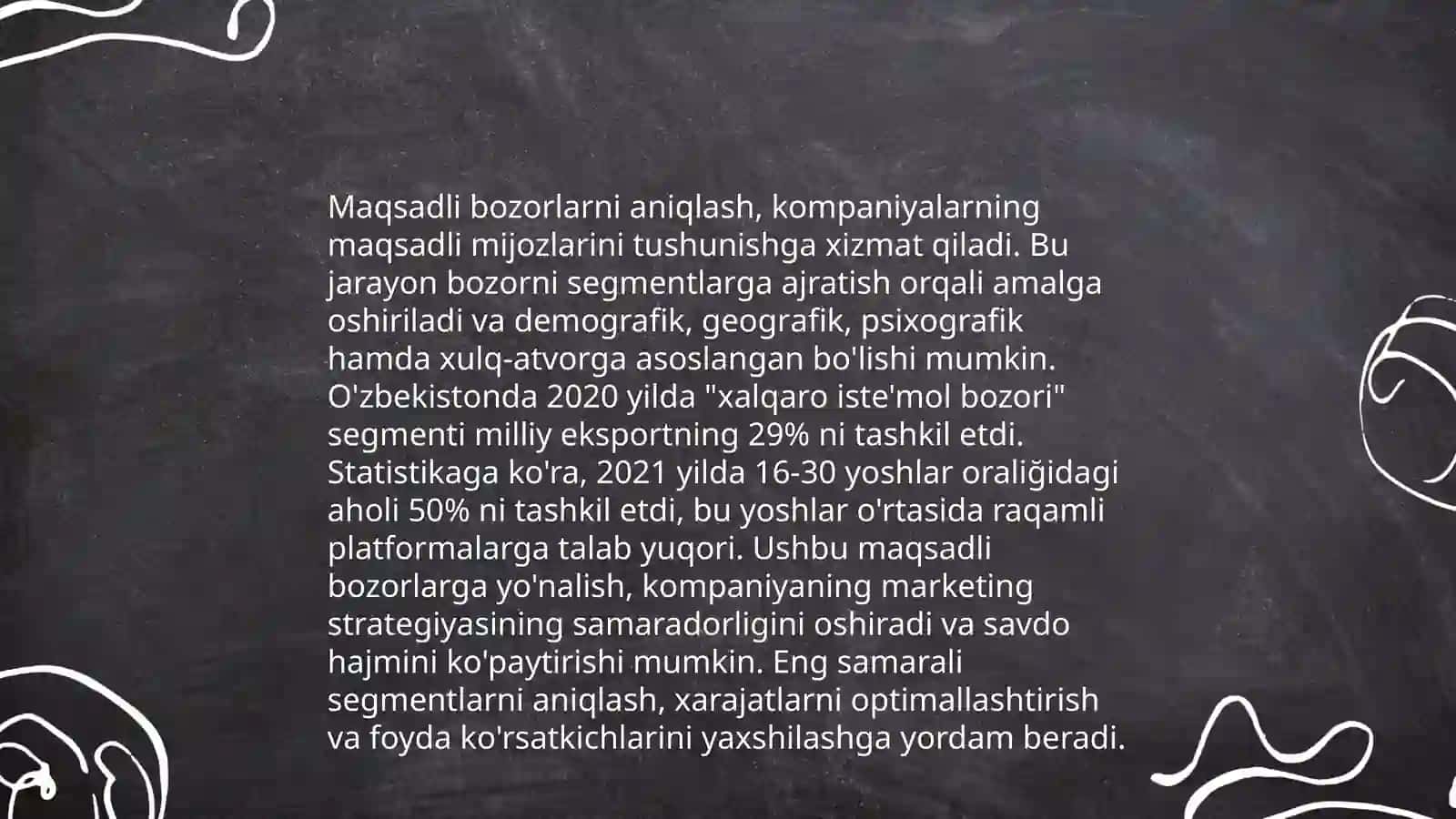 Marketingni rejalashtirish va mikro marketing muhiti 4