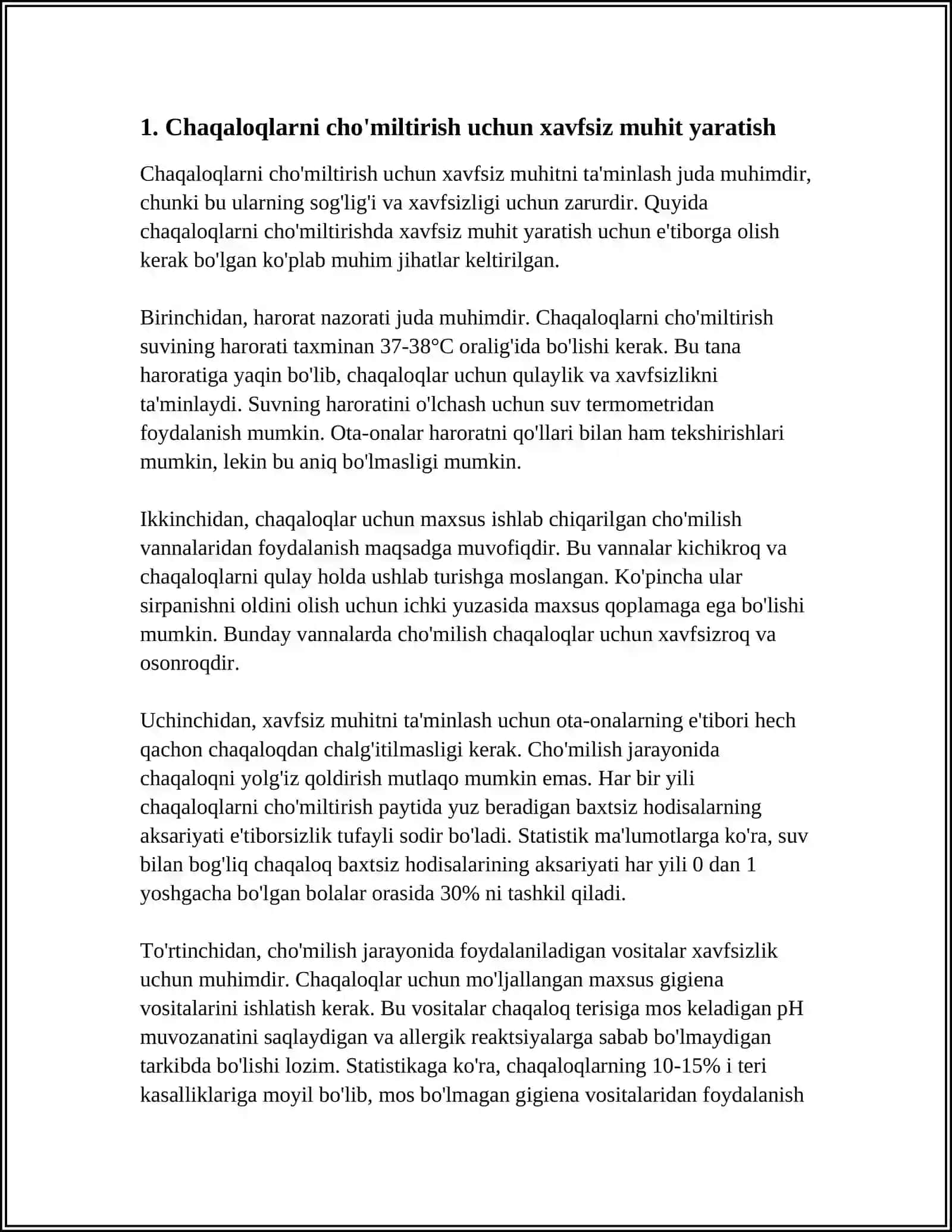 CHAQALOQLARNI CHO'MILTIRISH TEXNIKASI 4
