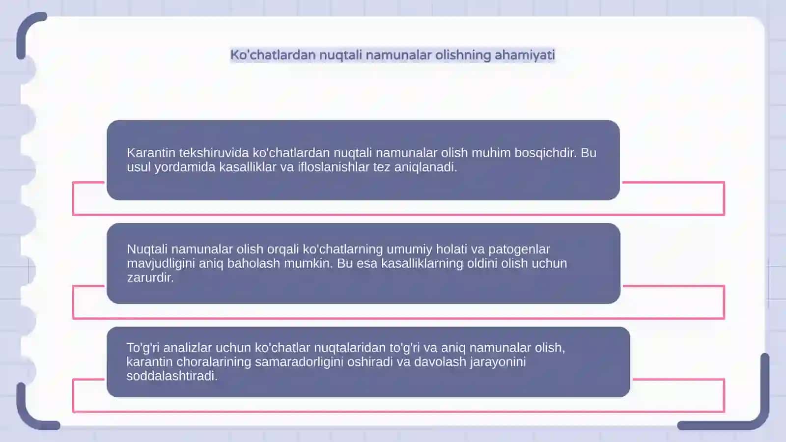 Karantin tekshiruvida analizlar uchun ko'chatlardan nuqtali namunalar olish 4