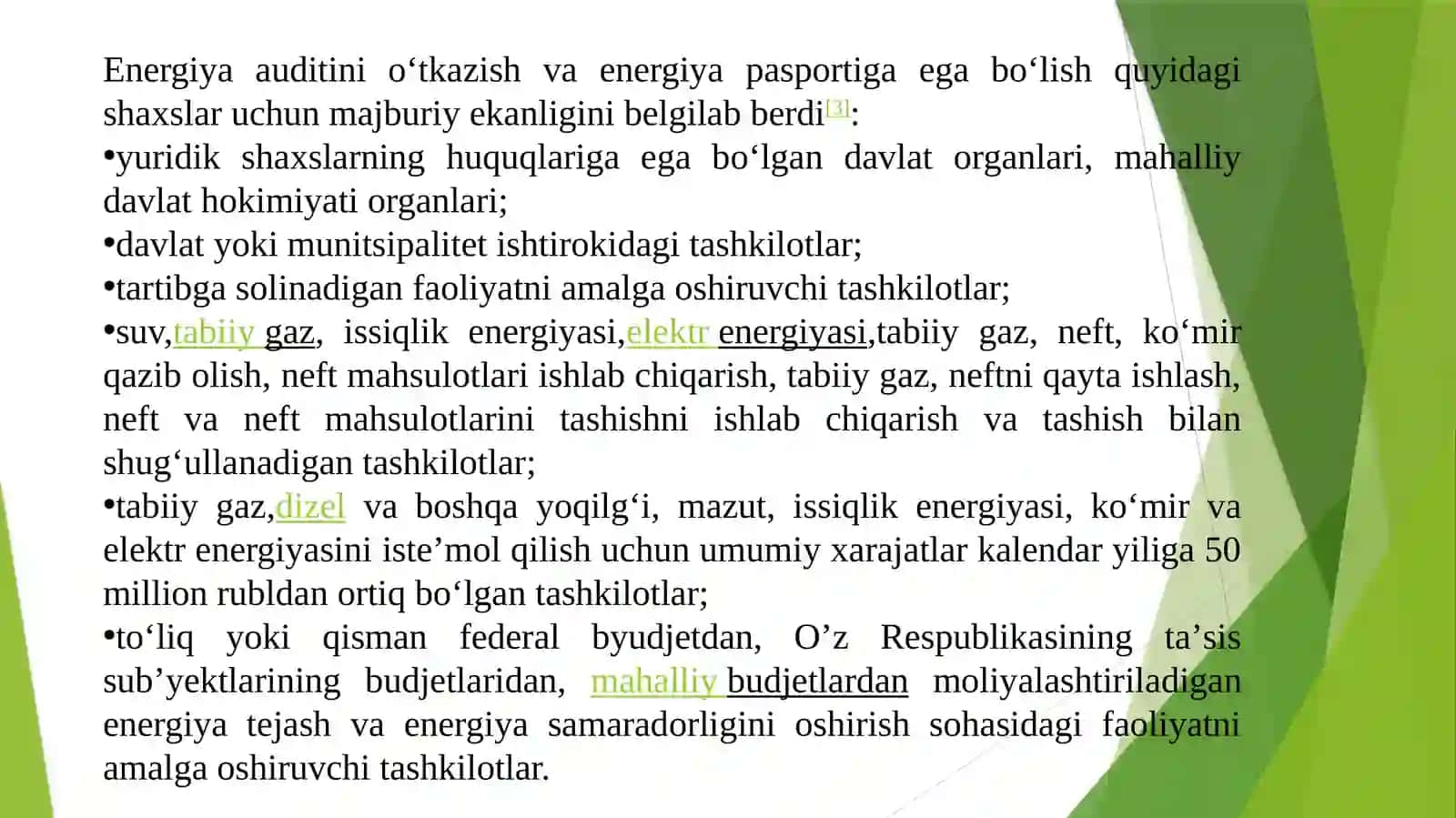 Energetik passport va energetik passport ishlab chiqishga misol 4