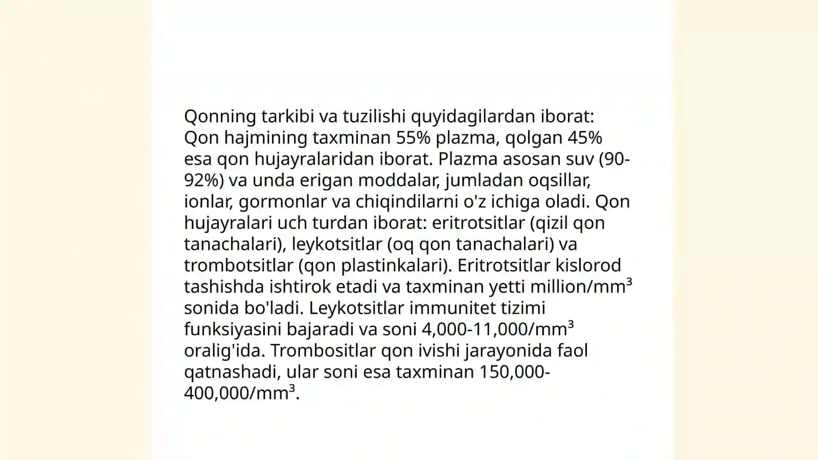 Kamqonlik.Gemostaz.Qon guruhlari.Rezus faktr.Qon quyish asoslari 4