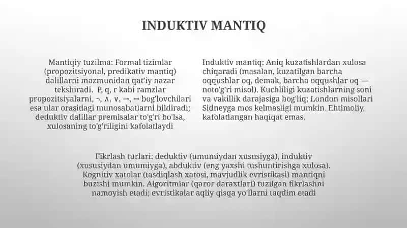 Tafakkurning mantiqiy tarkibi va shakllari 4