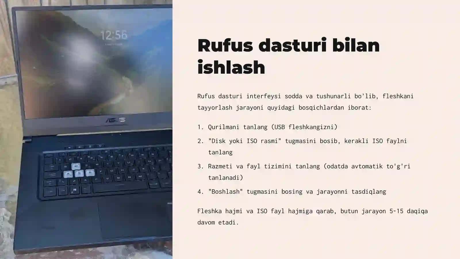 Rufus orqali Bootable Fleshka Yaratish va Muqobil Dasturlar 4