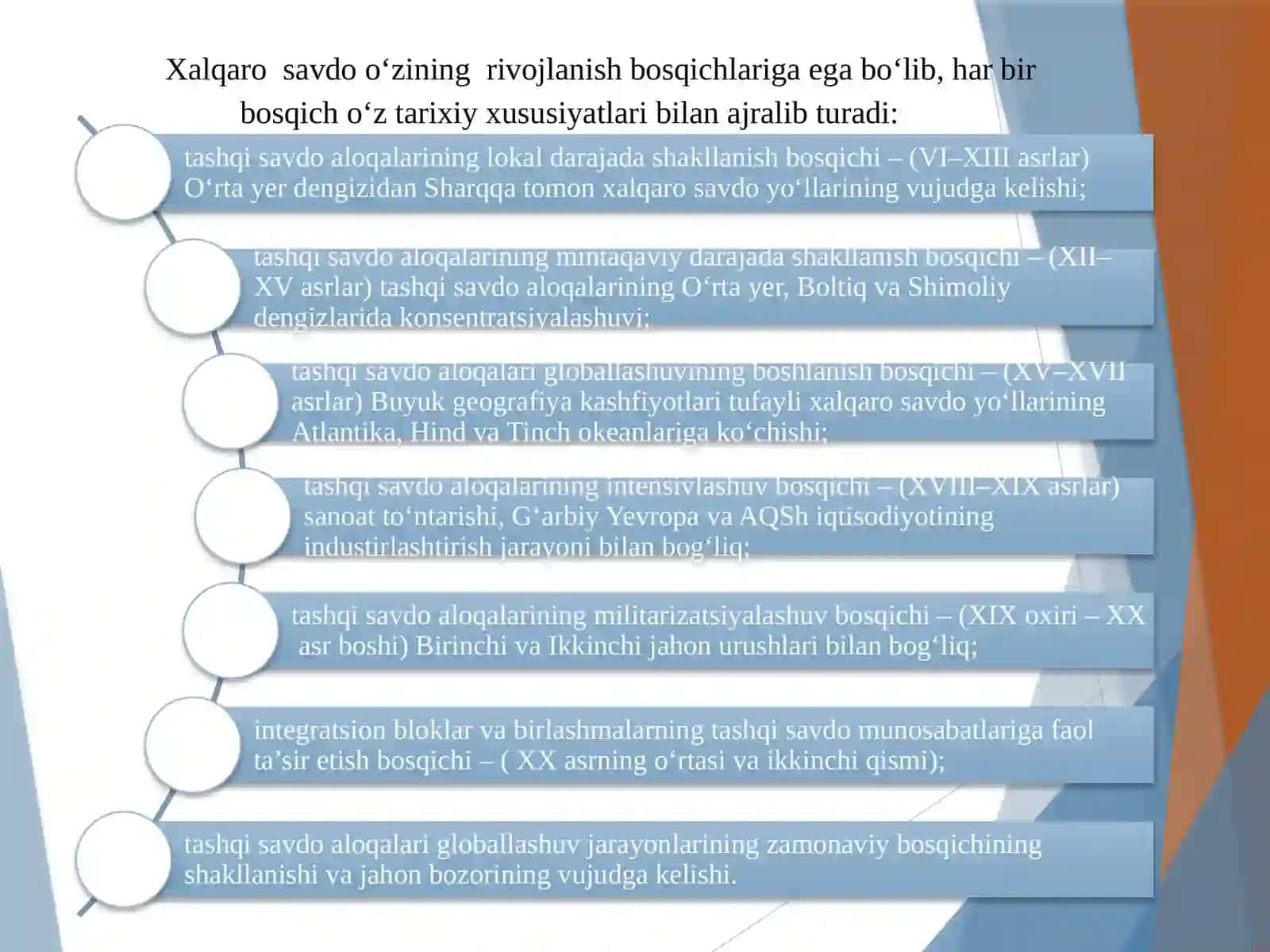 Tashqi savdo siyosati va xalqaro savdo nazariyalari 4