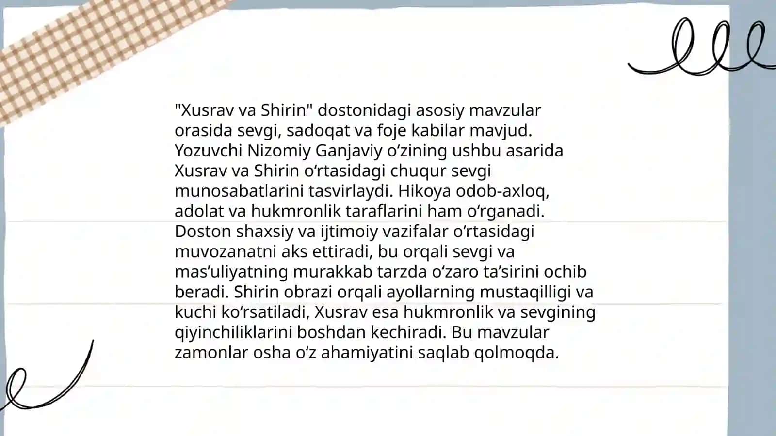 "Xusrav va Shirin"dostoni 4