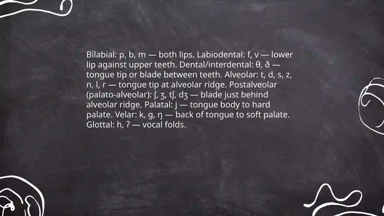 English consonant system 4