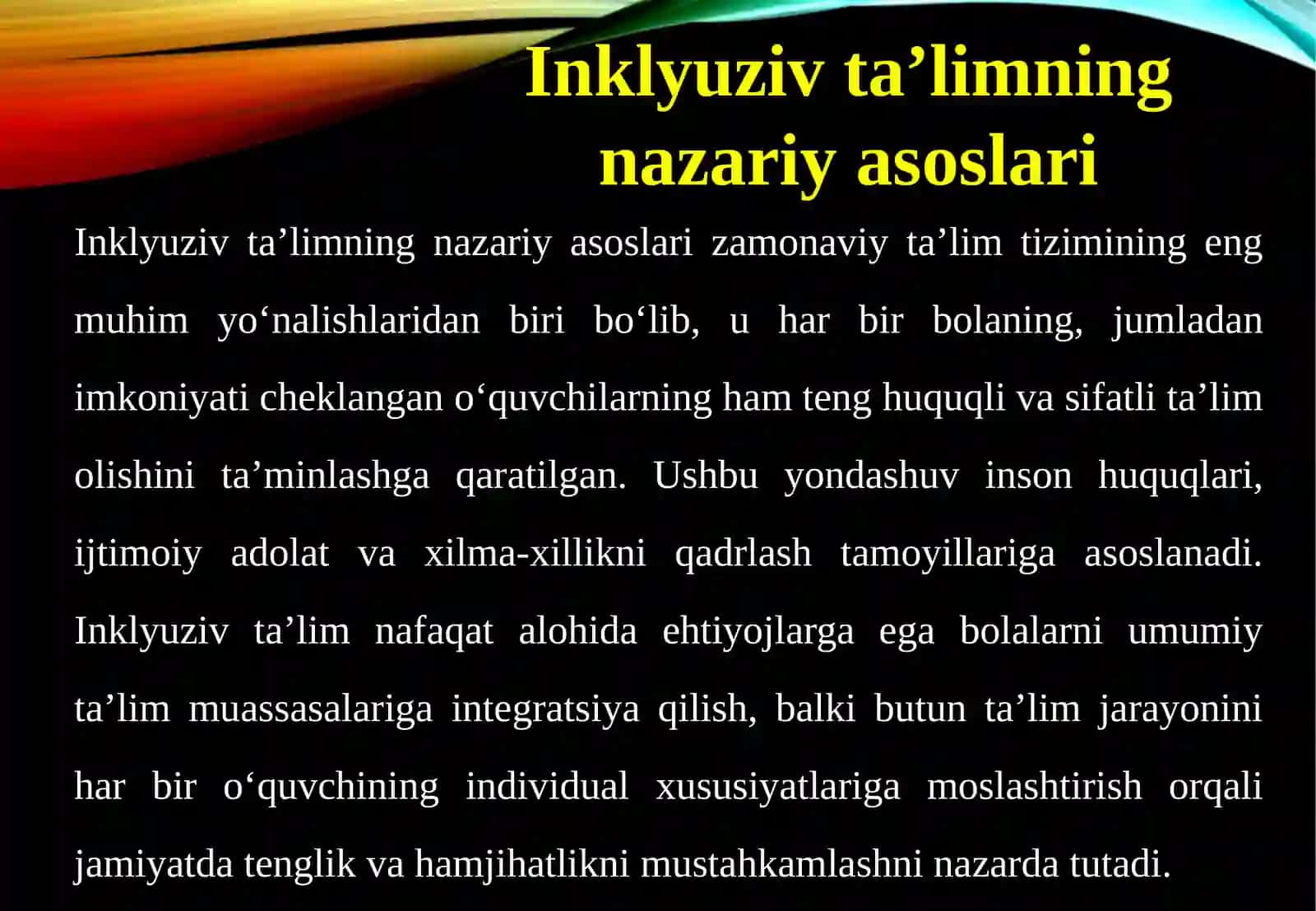 Ta’lim sohasida inklyuziv amaliyotlarni tashkil etish 4