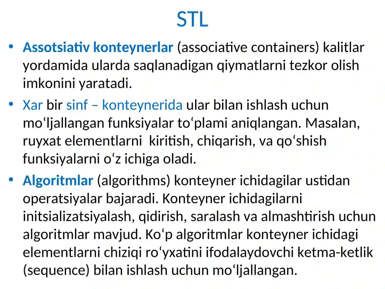 Chiziqli ma’lumotlar tuzilmalari 4