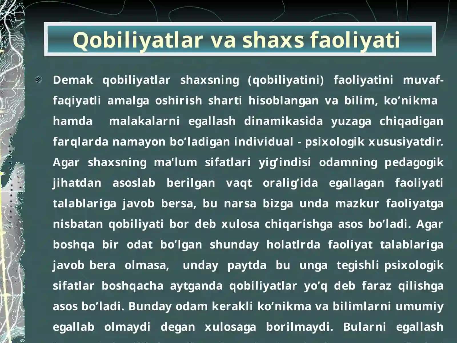 QOBILIYAT VA PEDAGOGIKA QOBILYAT HAQIDA TUSHUNCHA 4