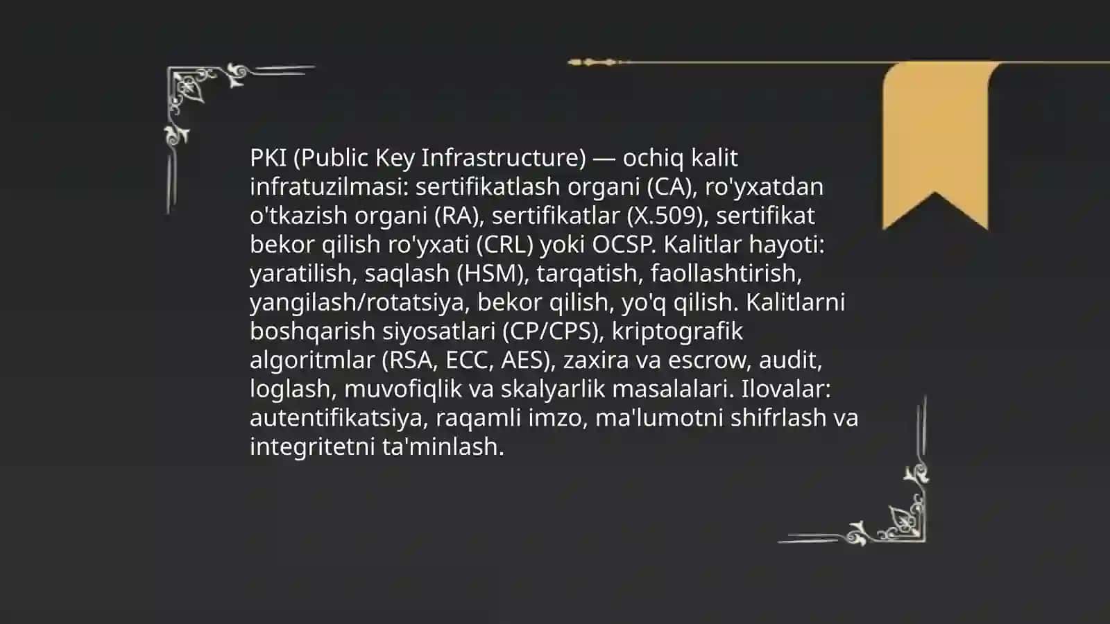 Kriptografiya asoslari va ma'lumotlarni shifrlash usullari 4