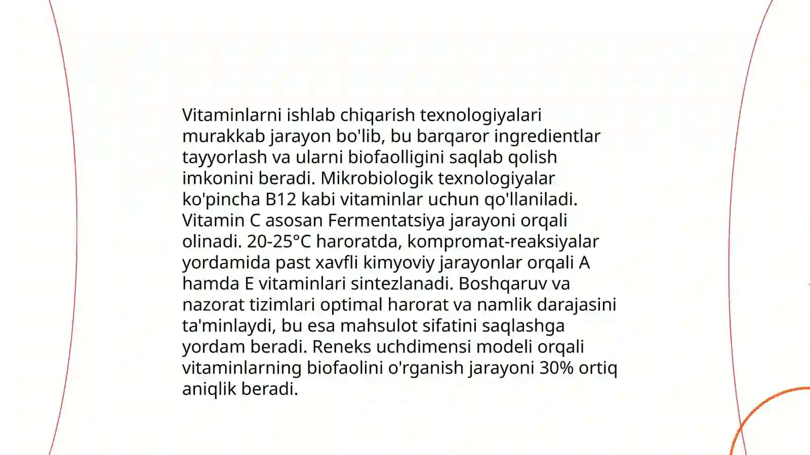 Vitaminlarni ishlab chiqarish va ularda foydalanish 4