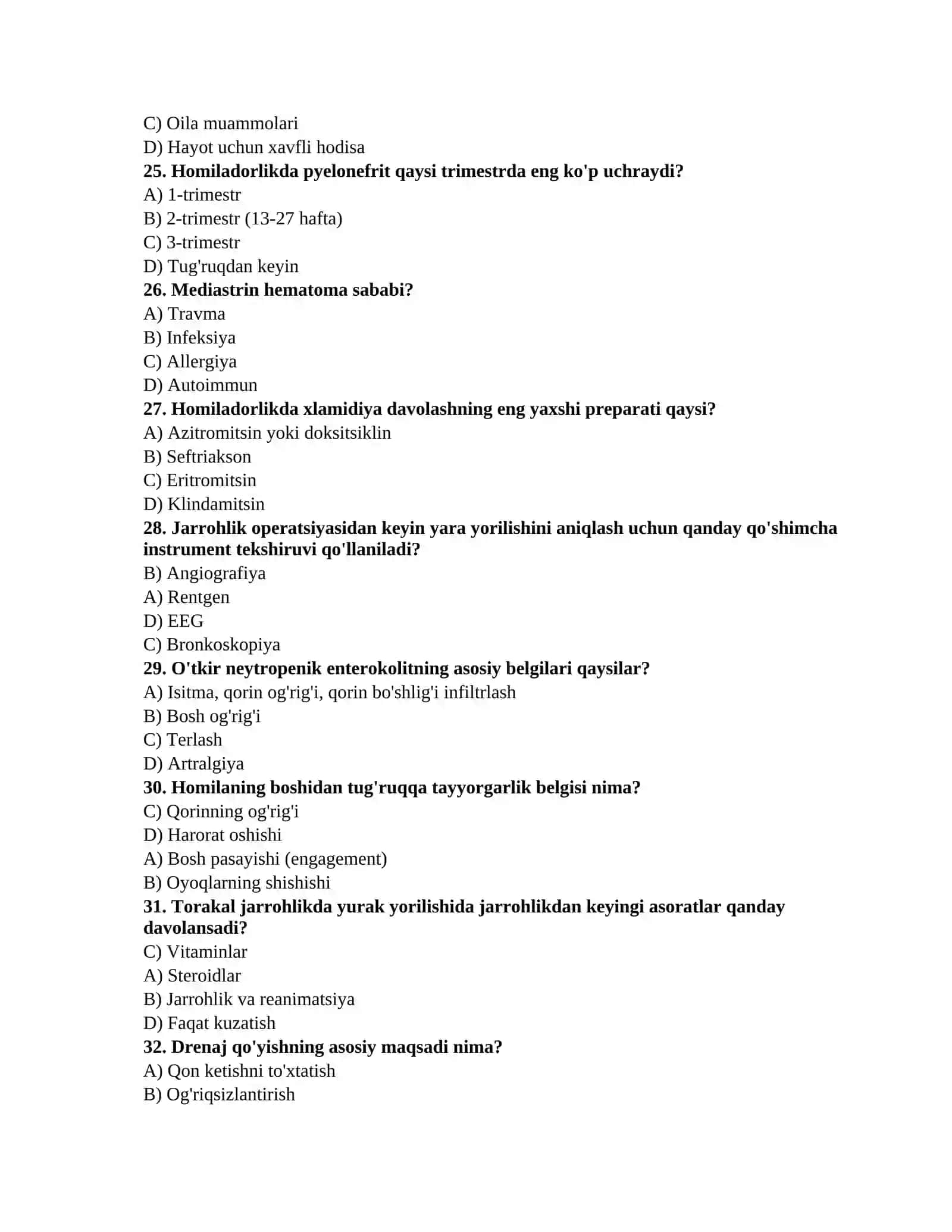 Biokimyo testlari 4
