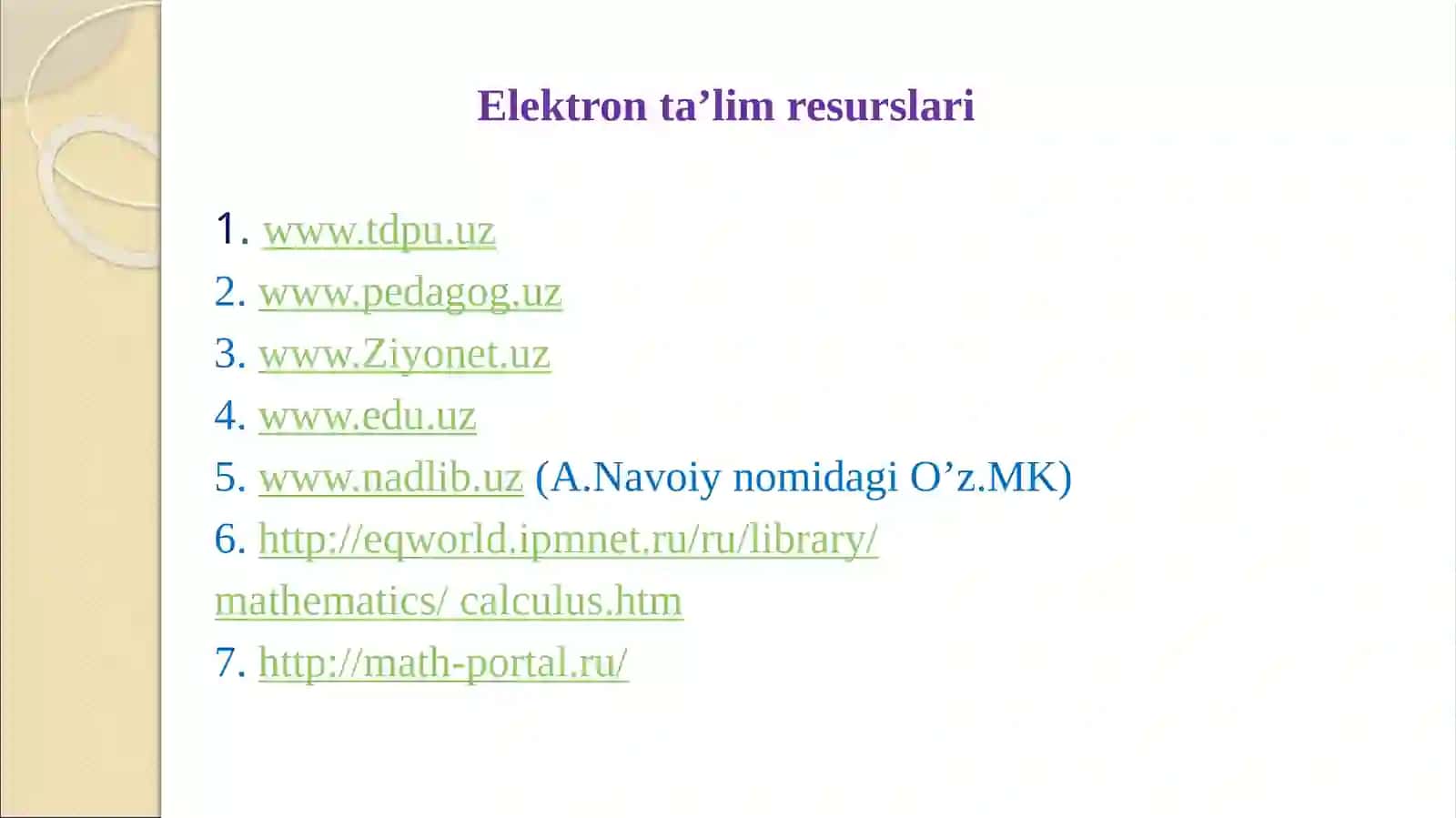 BOSHLANG‘ICH TA’LIMDA MATEMATIKA FANIDAN TAQDIMOT 4