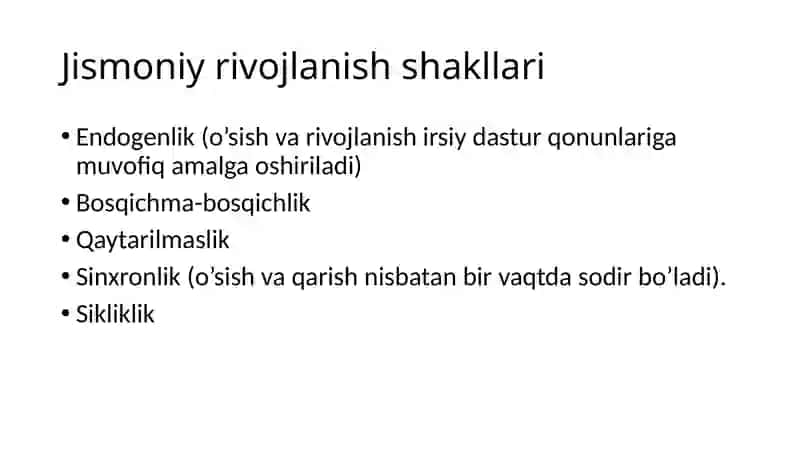 Bolalarning jismoniy rivojlanishi va baholash usullari 4