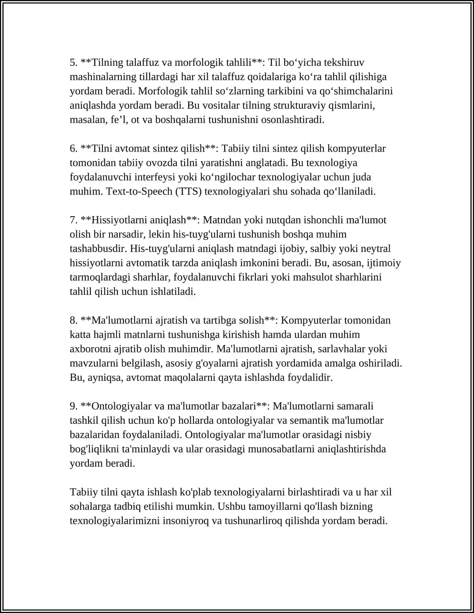 NLP DA ZAMONAVIY TIL MODELLARINING TEXNOLOGIK TAMOYILLARI 4