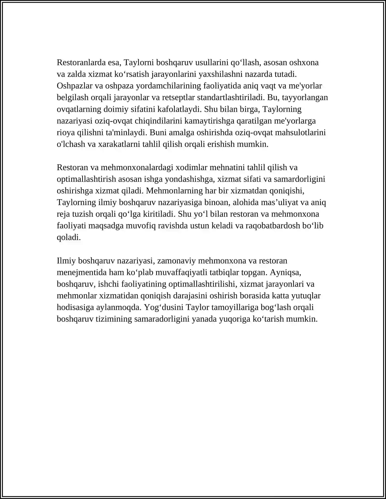 MEHMONXONA VA RESTORANT MENEJMENTIDA ILK NAZARIY QARASHLAR 4
