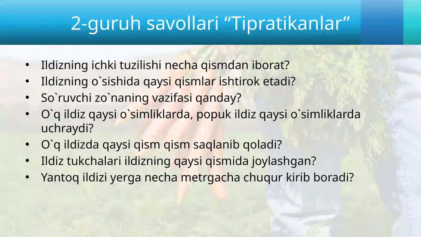 SHAKLI O‘ZGARGAN ILDIZLAR 4