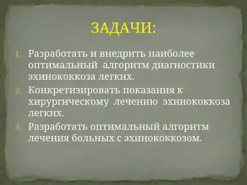 СОВРЕМЕННЫЕ МЕТОДЫ ДИАГНОСТИКИ И ХИРУРГИЧЕСКОГО ЛЕЧЕНИЯ ЭХИНОКОККОЗА ЛЕГКИХ 4