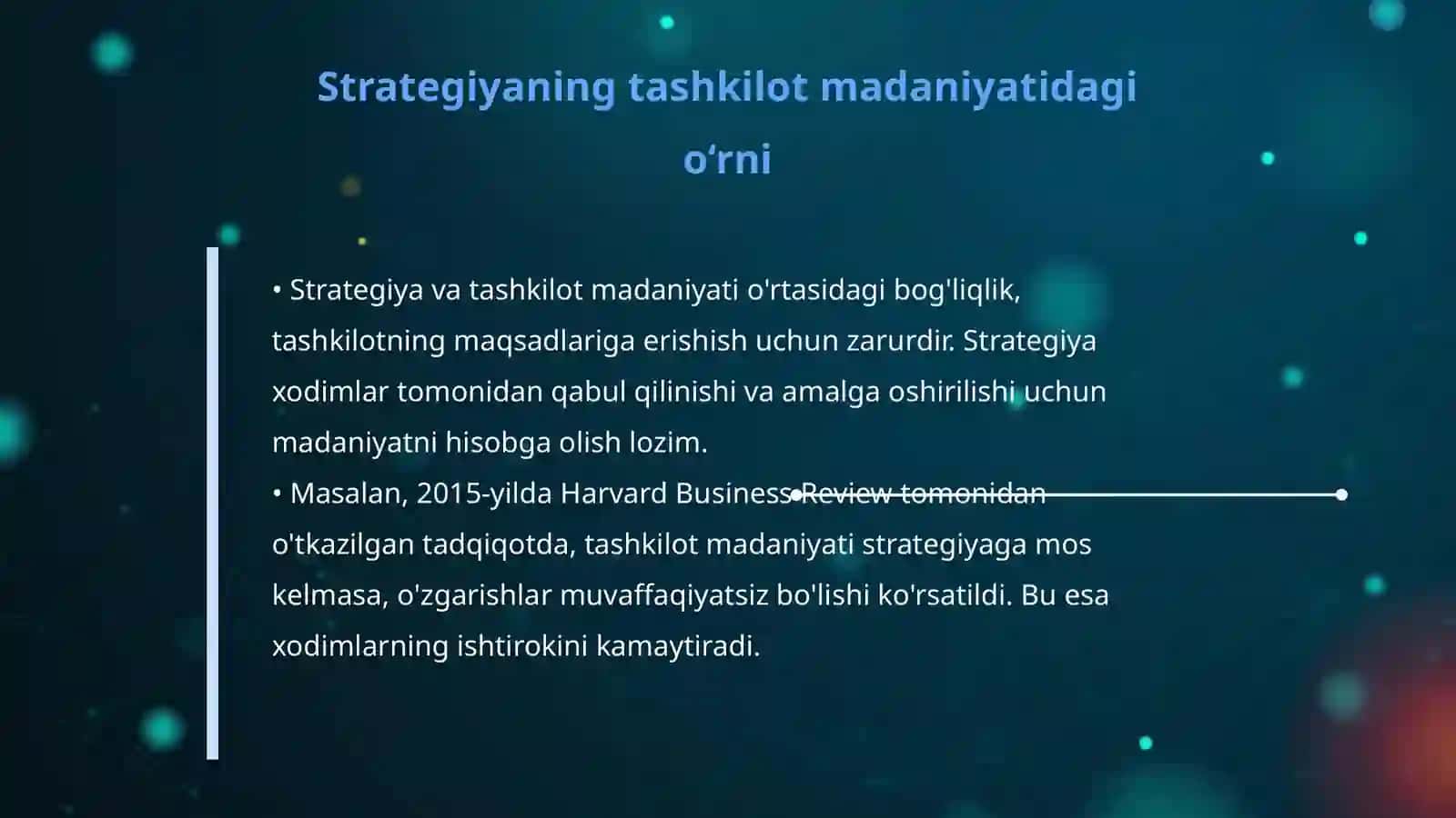 Tashkilot madaniyati va strategiya o‘rtasidagi bog‘liqlik. Artel kompaniyasi misolida 4