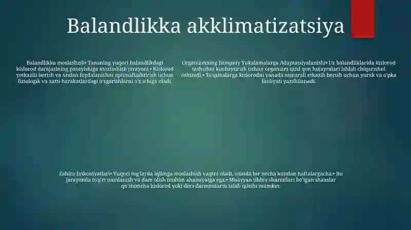 Jismpniy Yukalamalarga Adaptatsiyalanishi Va Zahira Imkoniyatlari 4