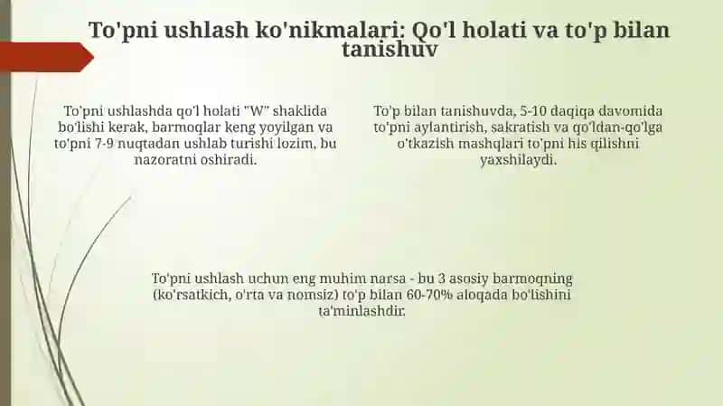 Basketbol oʻyinida harakatlanish va toʻpni boshqarish texnikasini oʻrgatish 4